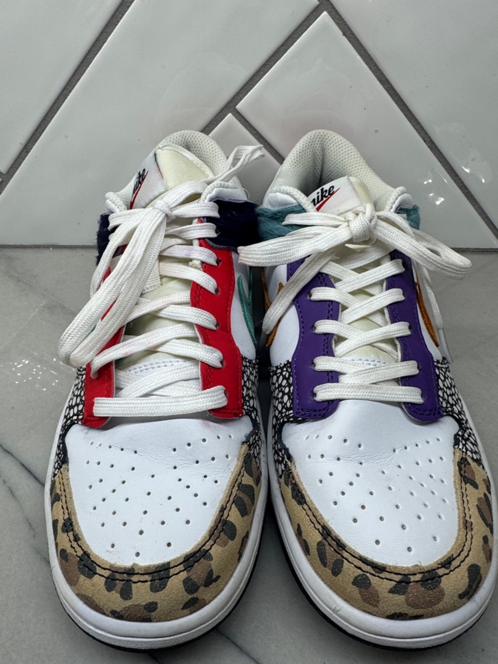 Nike Dunk Low SE "Safari Mix" (also known as the "Patchwork" or "Animal